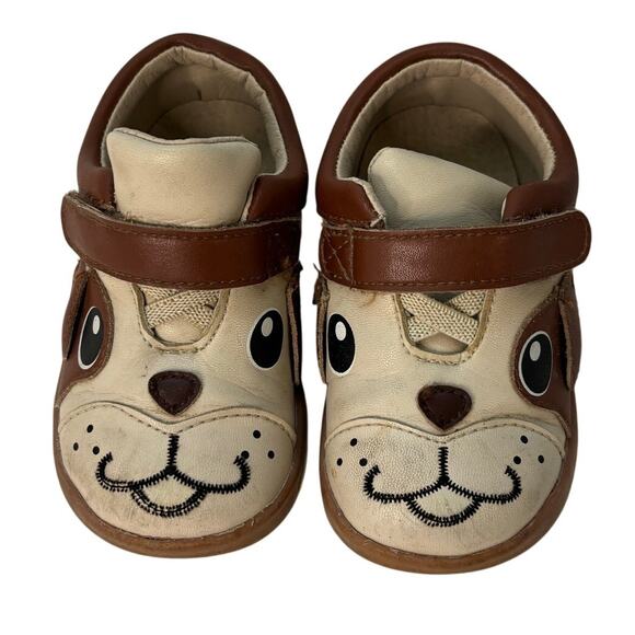 Kimi + Kai Toddler Boys Shoes Size 6 Puppy Dogs Dog Brown - Picture 1 of 5